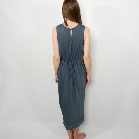 EVERLY Slate Gray Nerona Draped Dress NWT - Picture 4 of 6